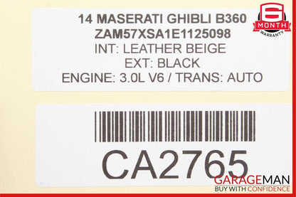 14-17 Maserati Ghibli Front Left Driver Side Door Lock Latch Actuator OEM