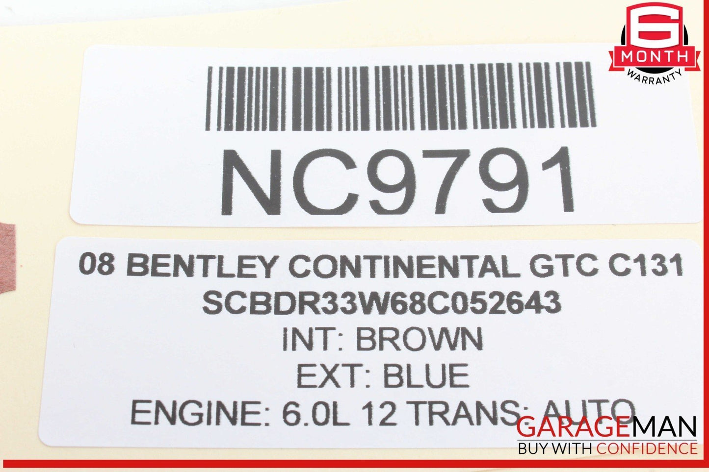 03-12 Bentley Continental GTC AC A/C Heater Control Module Unit 3W7907040 OEM