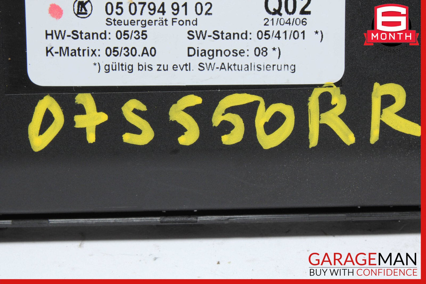 07-09 Mercedes W221 S550 S63 AMG Rear Right Or Left Side Door Controller Module