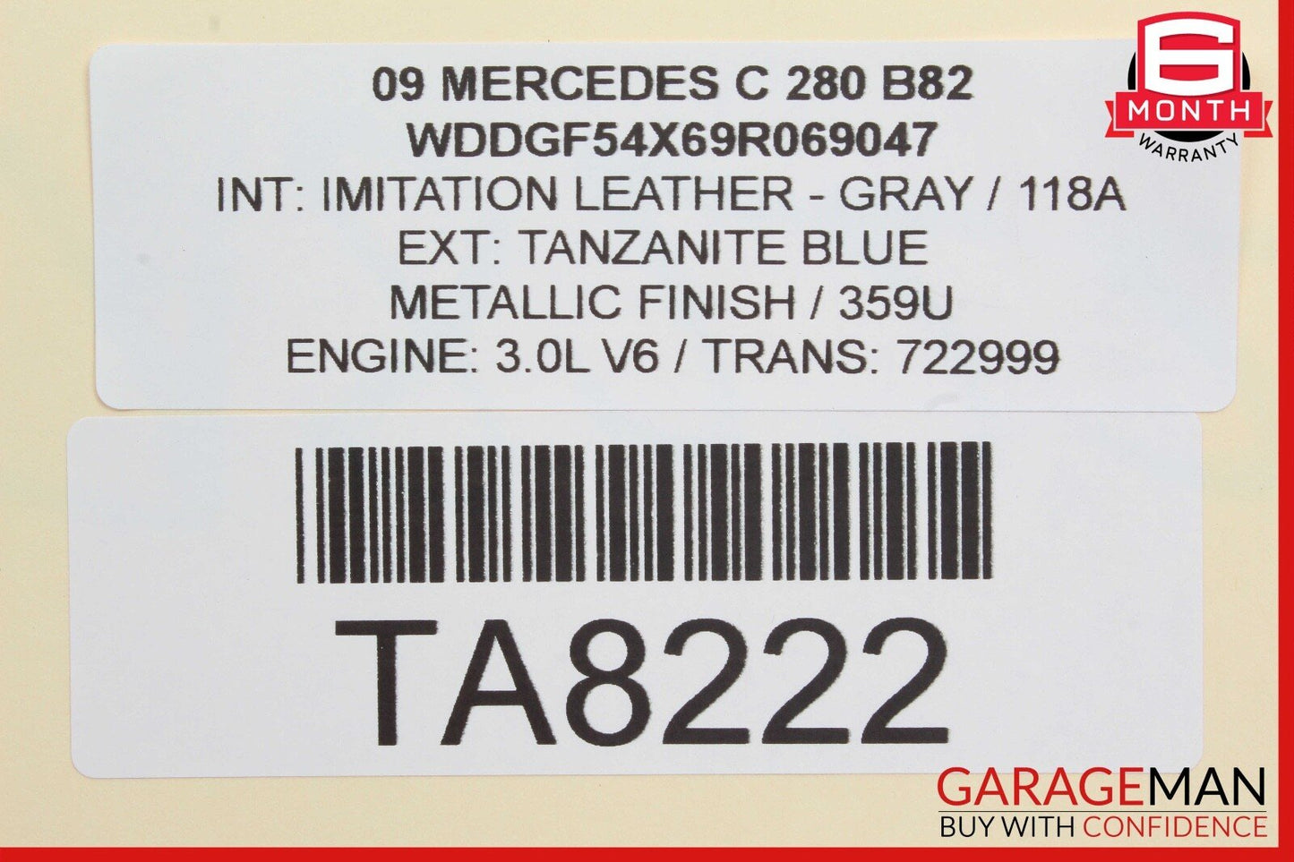 08-11 Mercedes W204 C280 C300 Speedometer Odometer Instrument Cluster Gauge OEM