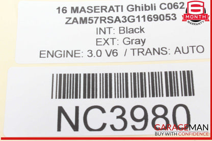 14-17 Maserati Ghibli Front Right / Rear Left & Right Window Regulator Switch