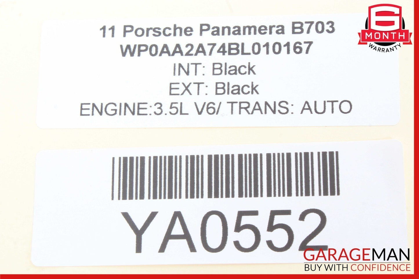 10-16 Porsche Panamera 970 Front Right Side Sunvisor Sun Visor Shade OEM