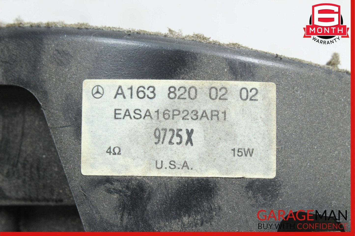 98-01 Mercedes W163 ML320 ML430 ML55 AMG Door Speaker Sound 1638200502 OEM