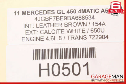 06-12 Mercedes X164 GL450 ML350 Front Right Door Audio Tweeter Speaker Cover OEM