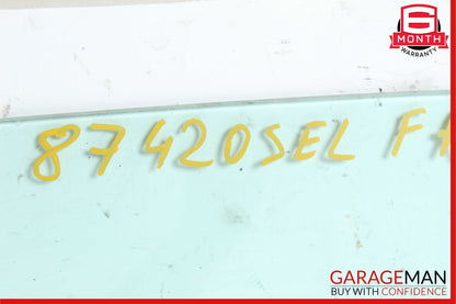 86-91 Mercedes W126 420SEL Front Right Passenger Side Door Window Auto Glass OEM
