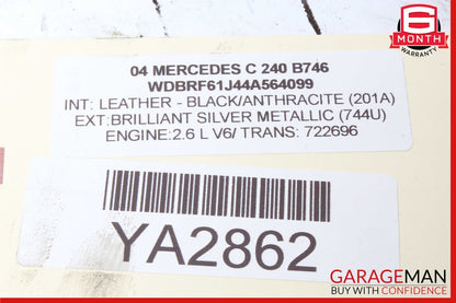 01-05 Mercedes W203 C240 Rear Left Side Axle Shaft Driveshaft Drive Axle OEM