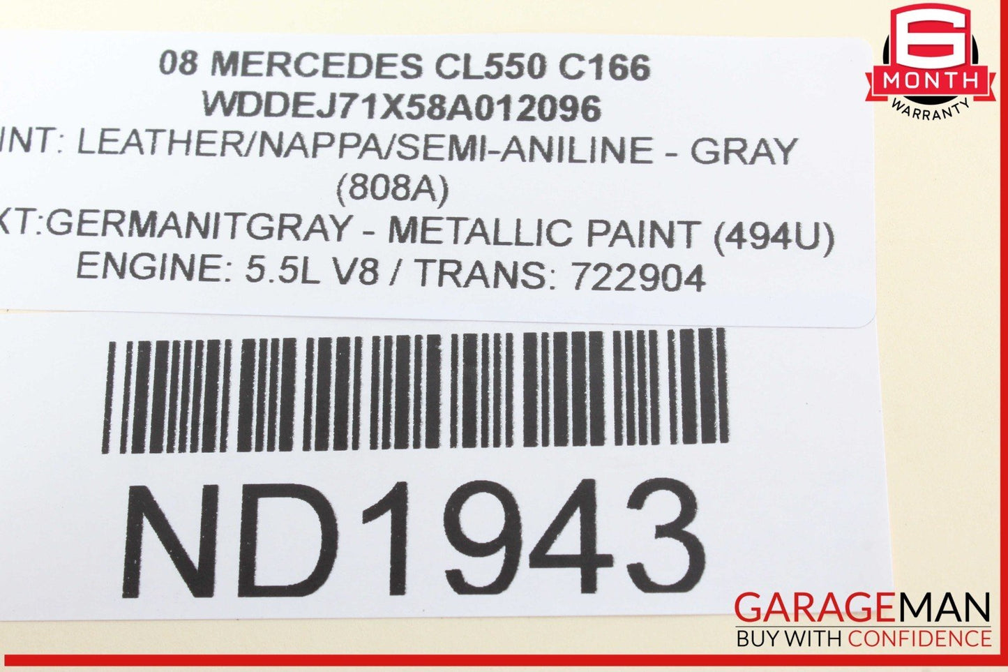 07-10 Mercedes W216 CL550 S400 Keyless Go Control Module 2218702392 OEM