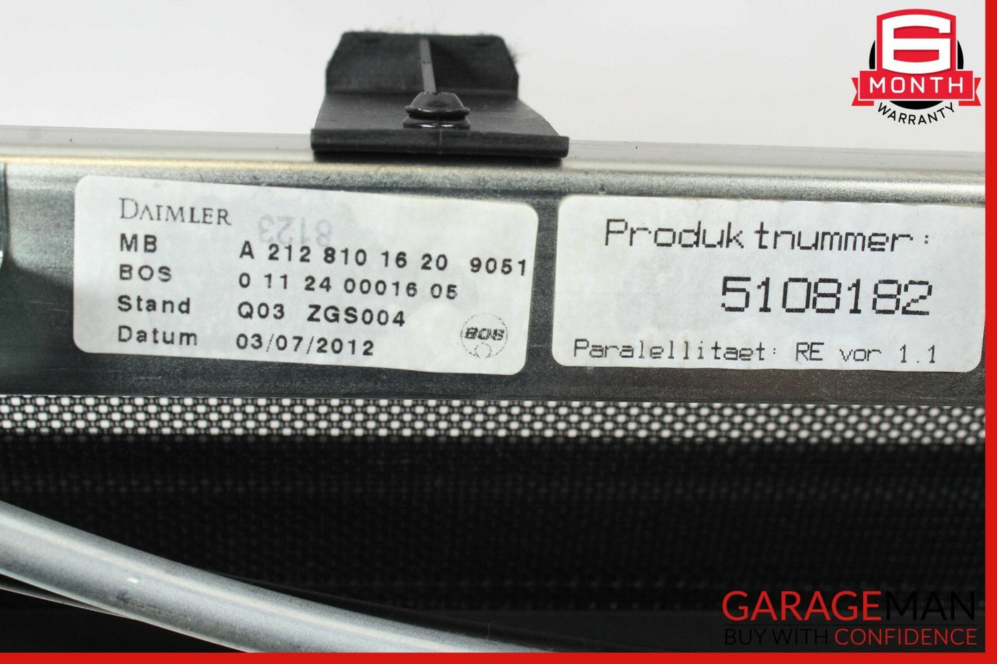 10-16 Mercedes W212 E350 E550 Sedan Rear Power Window Sun Shade Roller Blind OEM