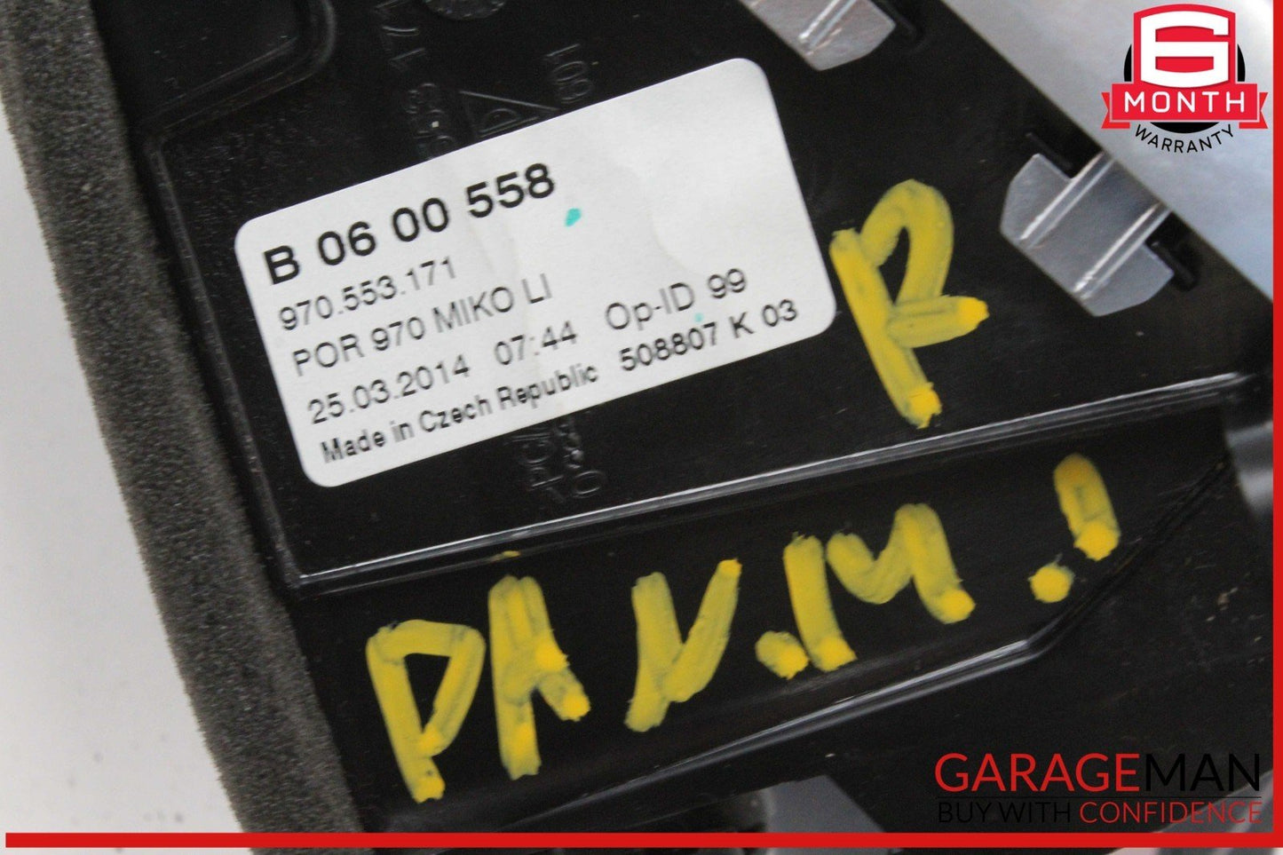 10-16 Porsche Panamera 970 E-Hybrid Rear Left Side Console AC Air Vent Grill OEM