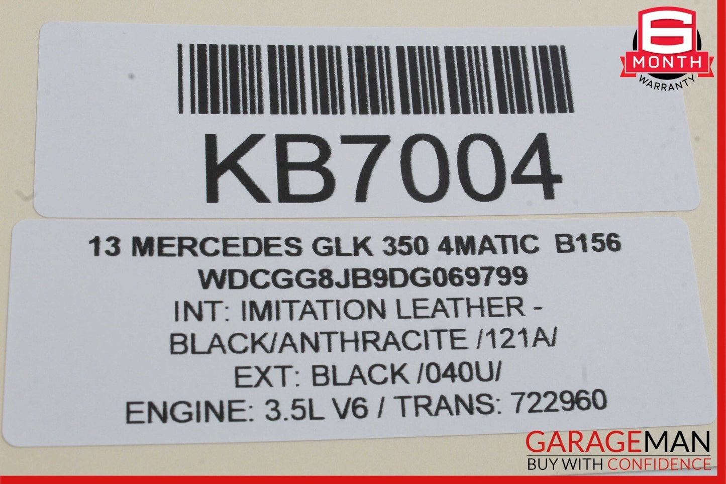 08-18 Mercedes X204 GLK350 C300 Rear Right Side Door Control Module Unit OEM
