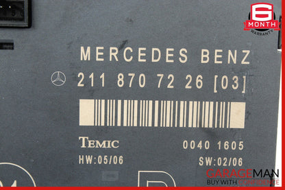 03-09 Mercedes W211 E320 E350 E550 Front Right Side Door Controller Module Unit