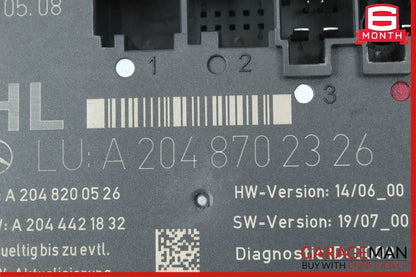 08-18 Mercedes W204 C300 E350 CLS550 Rear Left Side Door Control Module OEM