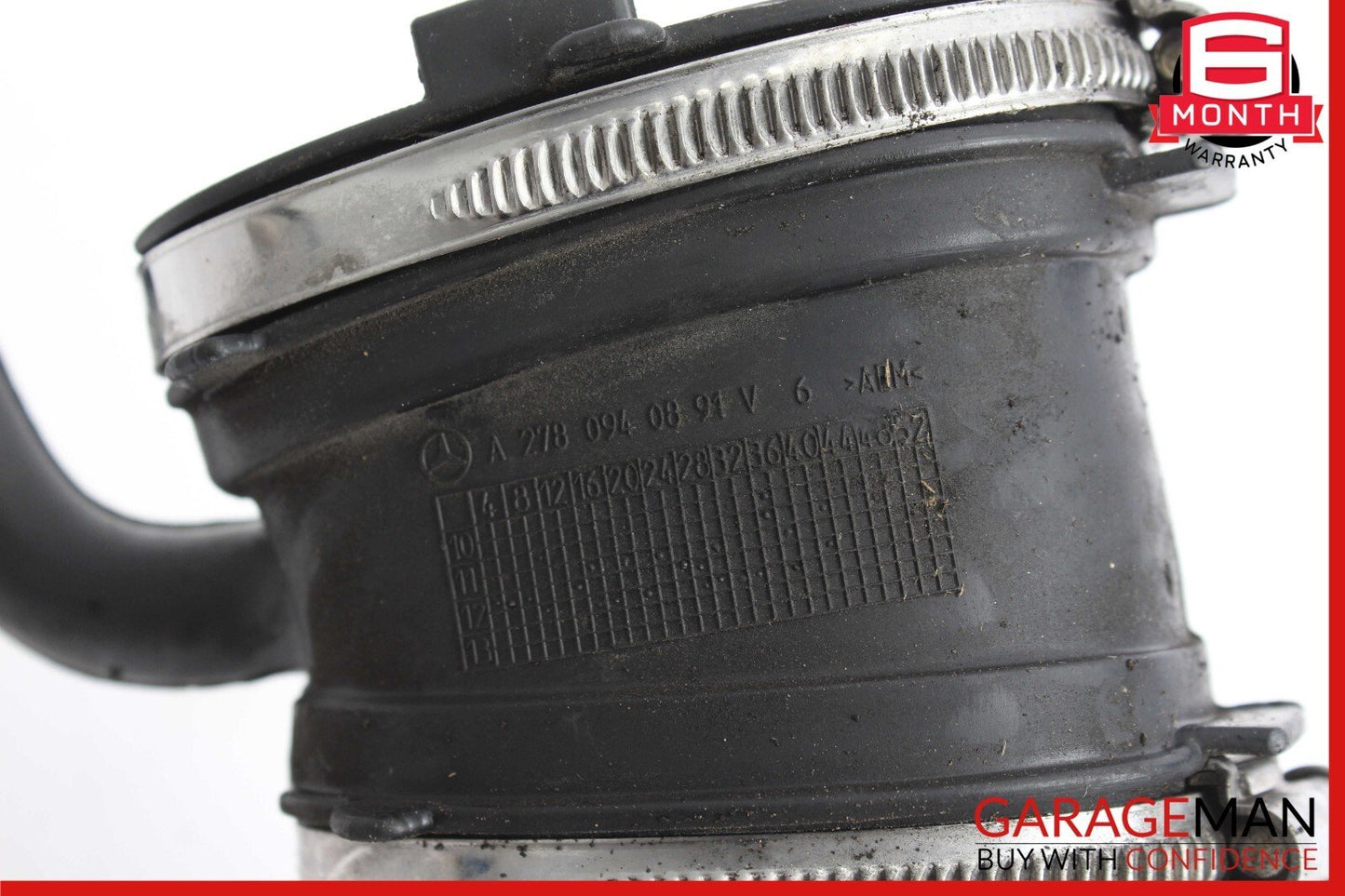 11-19 Mercedes R230 SL63 ML63 CL63 AMG Left Side Air Intake Hose Duct Pipe Assy