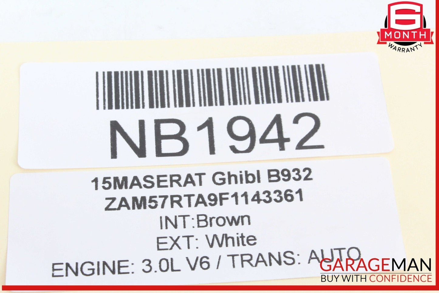 14-17 Maserati Ghibli Rear Left Driver Side Exterior Door Handle Assembly OEM