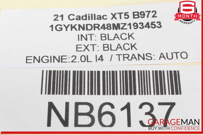 17-23 Cadillac XT5 Fuel Injection Rail w/ Injectors 55515112 OEM