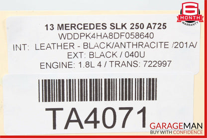 12-15 Mercedes C250 SLK250 7G Tronic Automatic Transmission Assembly OEM 66k