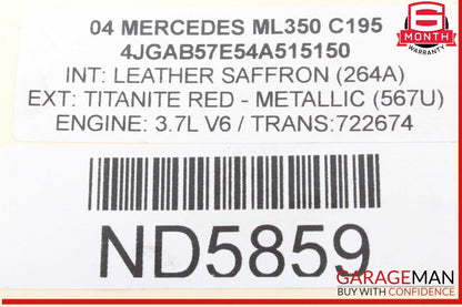 01-05 Mercedes W163 ML350 SLK320 ML320 Engine Generator Alternator OEM
