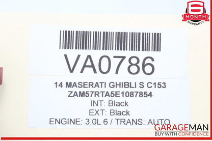 14-17 Maserati Ghibli S Rear Trunk Lid Lock Latch Actuator 670033056 OEM