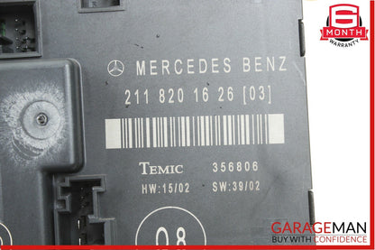03-06 Mercedes W211 E320 E55 AMG Rear Right Passenger Door Control Module Unit