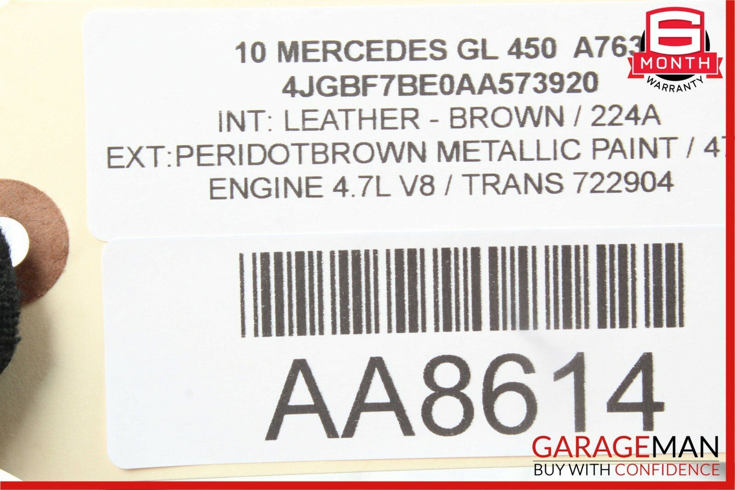 06-12 Mercedes X164 GL450 ML350 R500 Front Right Door Lock Latch Actuator OEM
