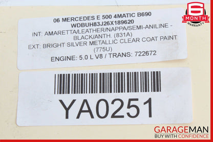 00-06 Mercedes W211 E500 SL500 Engine Timing Camshaft Cam OEM