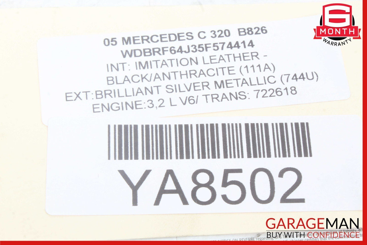 03-08 Mercedes W203 C320 SL600 CL55 S55 AMG 6 Disk CD Changer Player MC3330 OEM