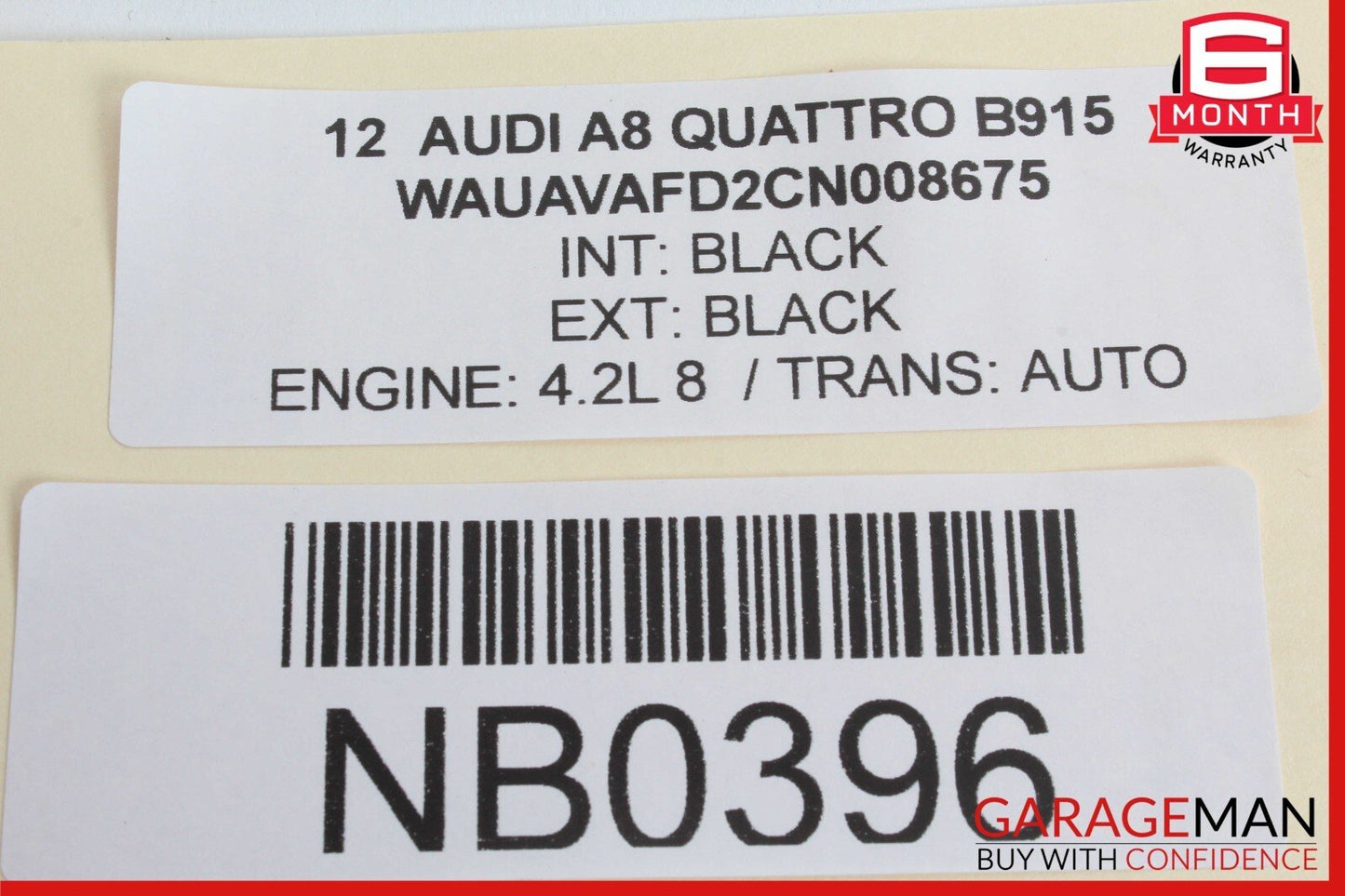 11-14 Audi A8 Quattro Front Left Side LED Headlight Headlamp 4H0941003A OEM