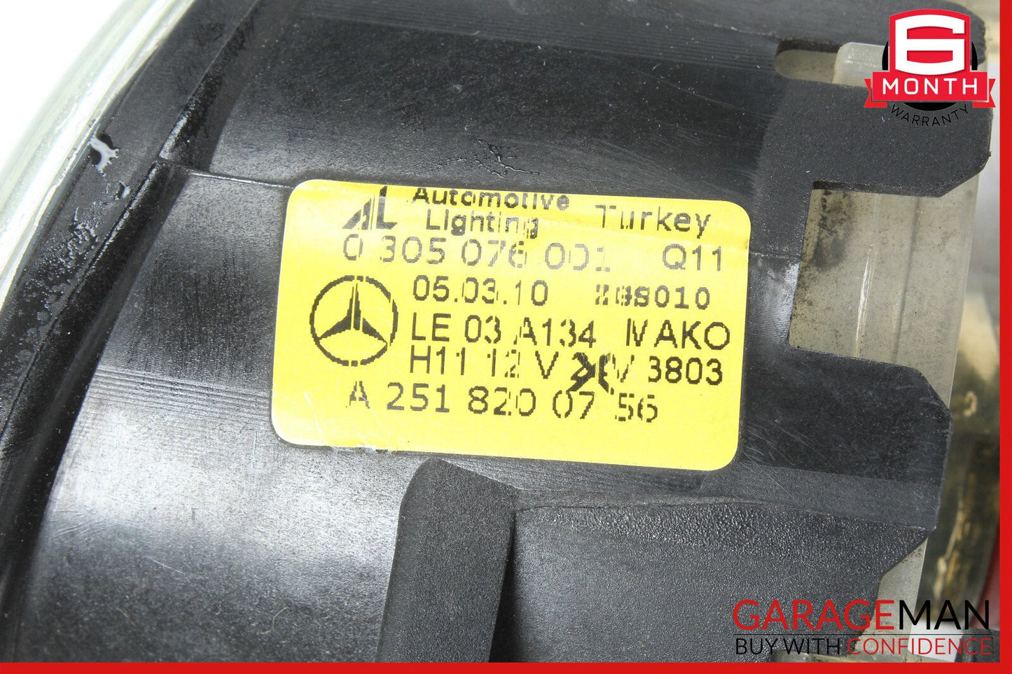 06-12 Mercedes X204 GLK350 Front Left Bumper Fog Light Lamp OEM