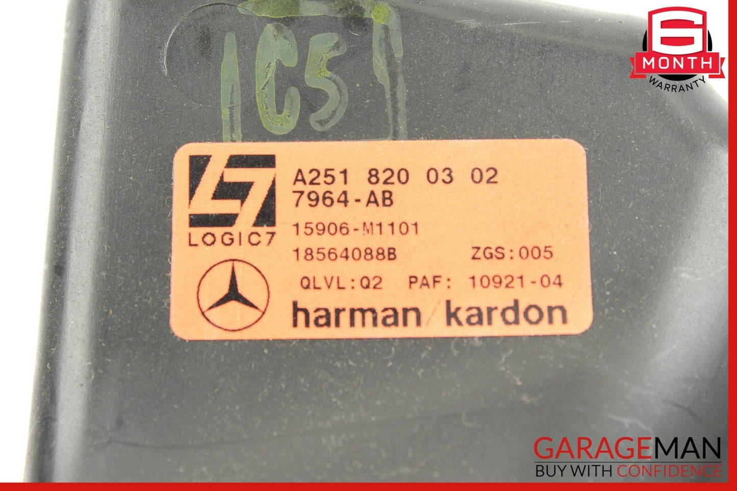 06-13 Mercedes W251 R350 R500 Rear Left Quarter Sound Speaker 2518200302 OEM