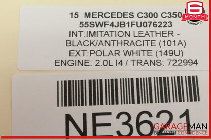 15-23 Mercedes W205 C300 Front Right Side Bumper Reinforcement Impact Bar OEM