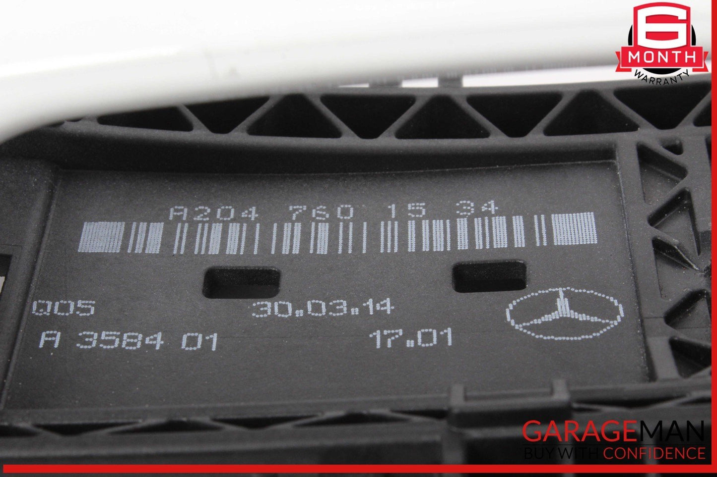 08-15 Mercedes X204 GLK350 Front Left Driver Side Exterior Door Handle White OEM