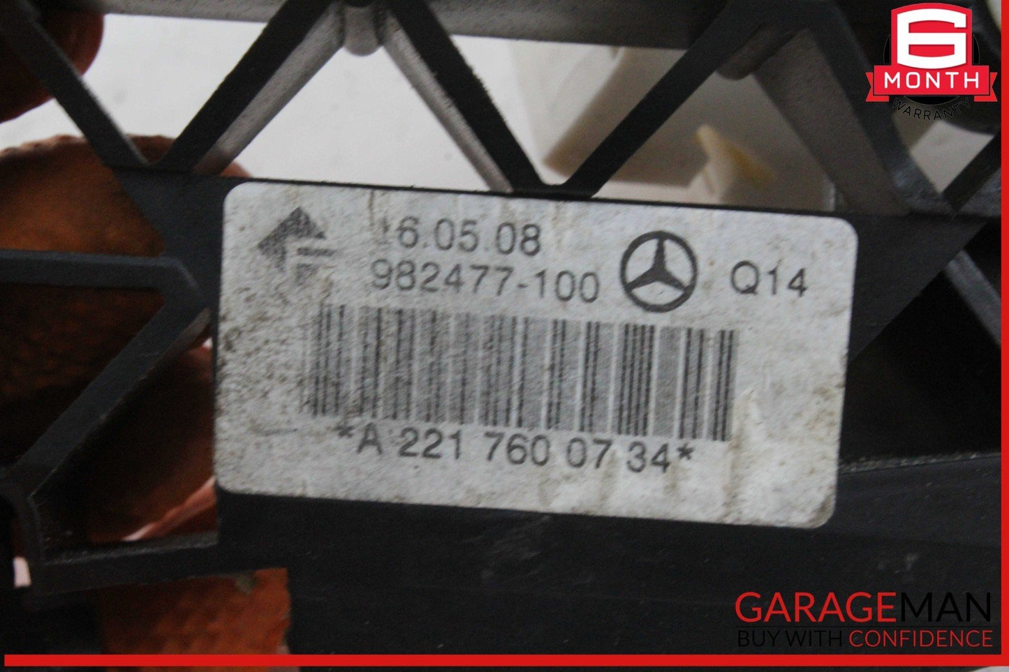 07-13 Mercedes W221 S550 Rear Left Driver Side Exterior Door Handle Gray OEM