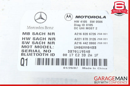 07-10 Mercedes W221 S550 CL550 Bluetooth Communication Module Unit