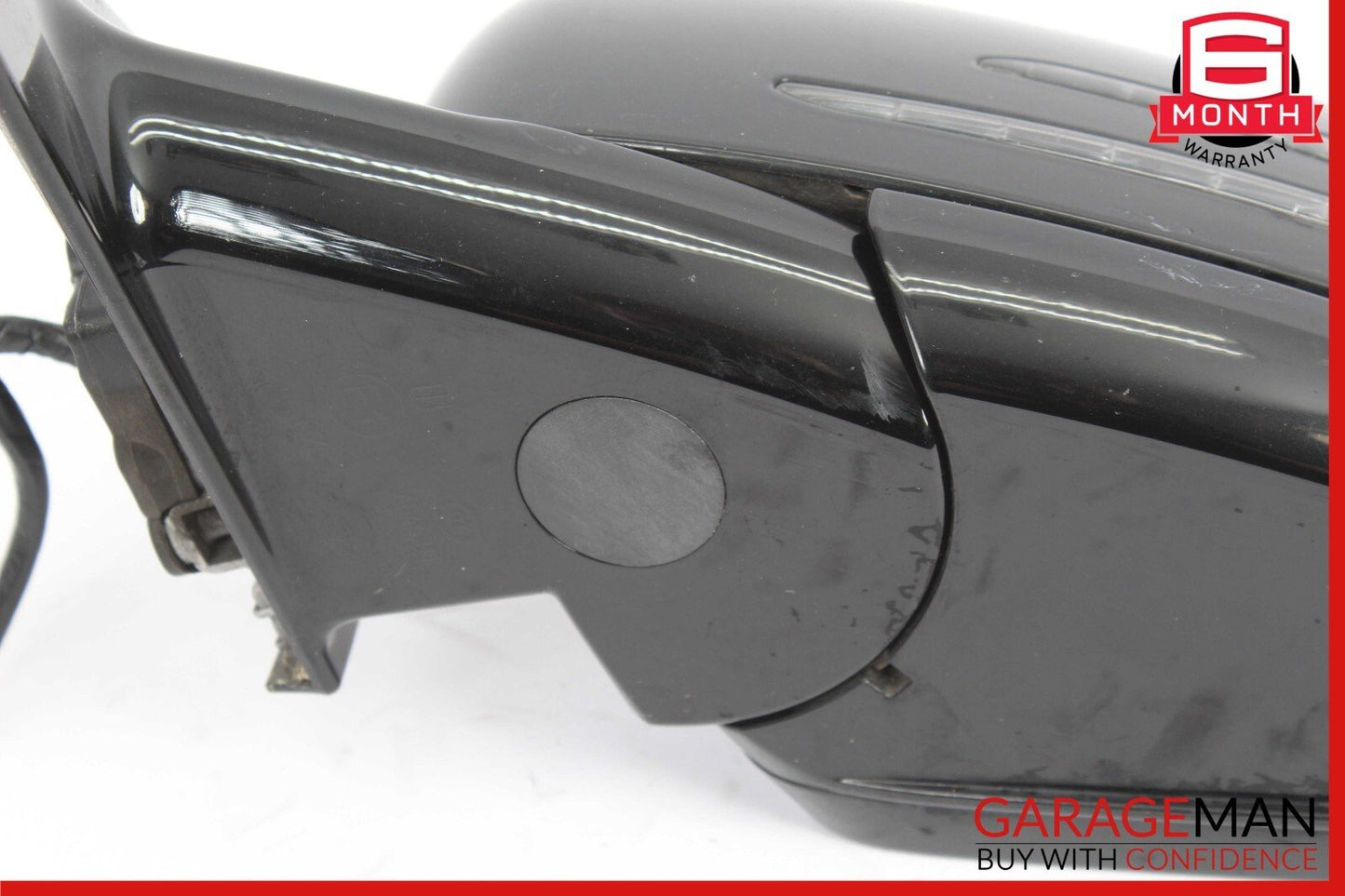 10-13 Mercedes W221 S400 S600 Front Left Side Mirror Door Rear View Black OEM