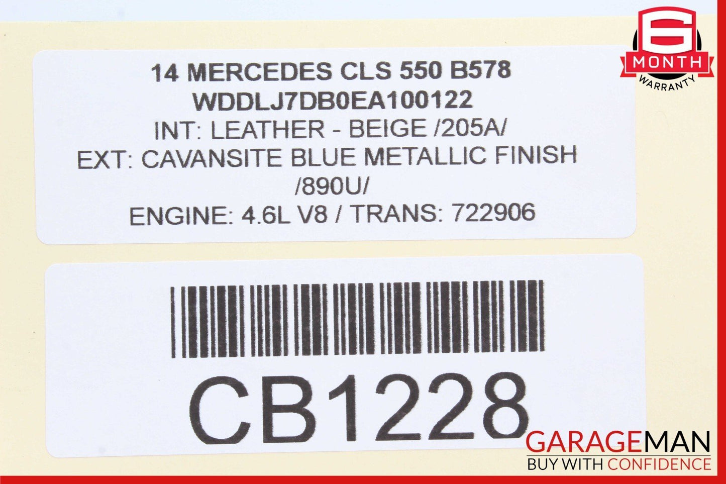 08-17 Mercedes W218 CLS550 C300 Rear Right / Left Side Upper Control Arm OEM