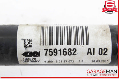 12-15 BMW X1 E84 Front Right Passenger Side CV Axle Shaft 7591682 OEM