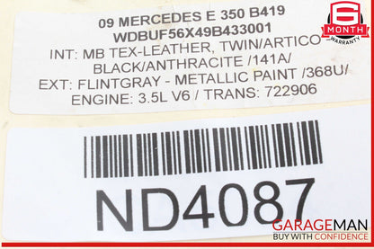 07-09 Mercedes W211 E350 E550 Hazard Control Door Lock Switch Panel 2116801714