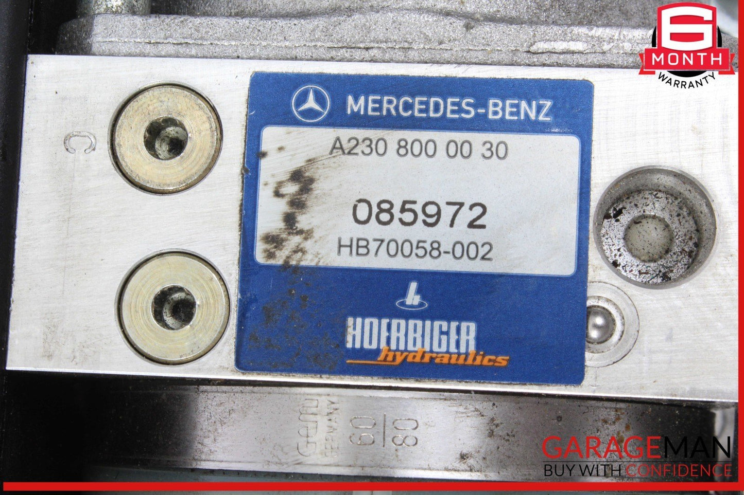 03-08 Mercedes R230 SL500 SL550 Convertible Top Hydraulic Pump Motor OEM