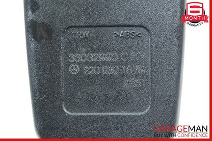 03-06 Mercedes W220 S500 Front Right Seat Belt Seatbelt Receiver Buckle Black