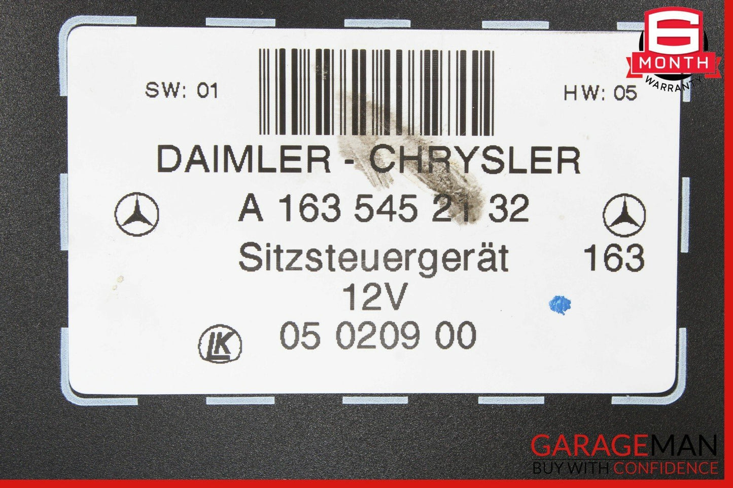 98-05 Mercedes W163 ML320 ML500 Front Right or Left Side Seat Control Module OEM