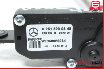 06-12 Mercedes W251 R350 R550 Rear Left Side Quarter Glass Window Motor OEM