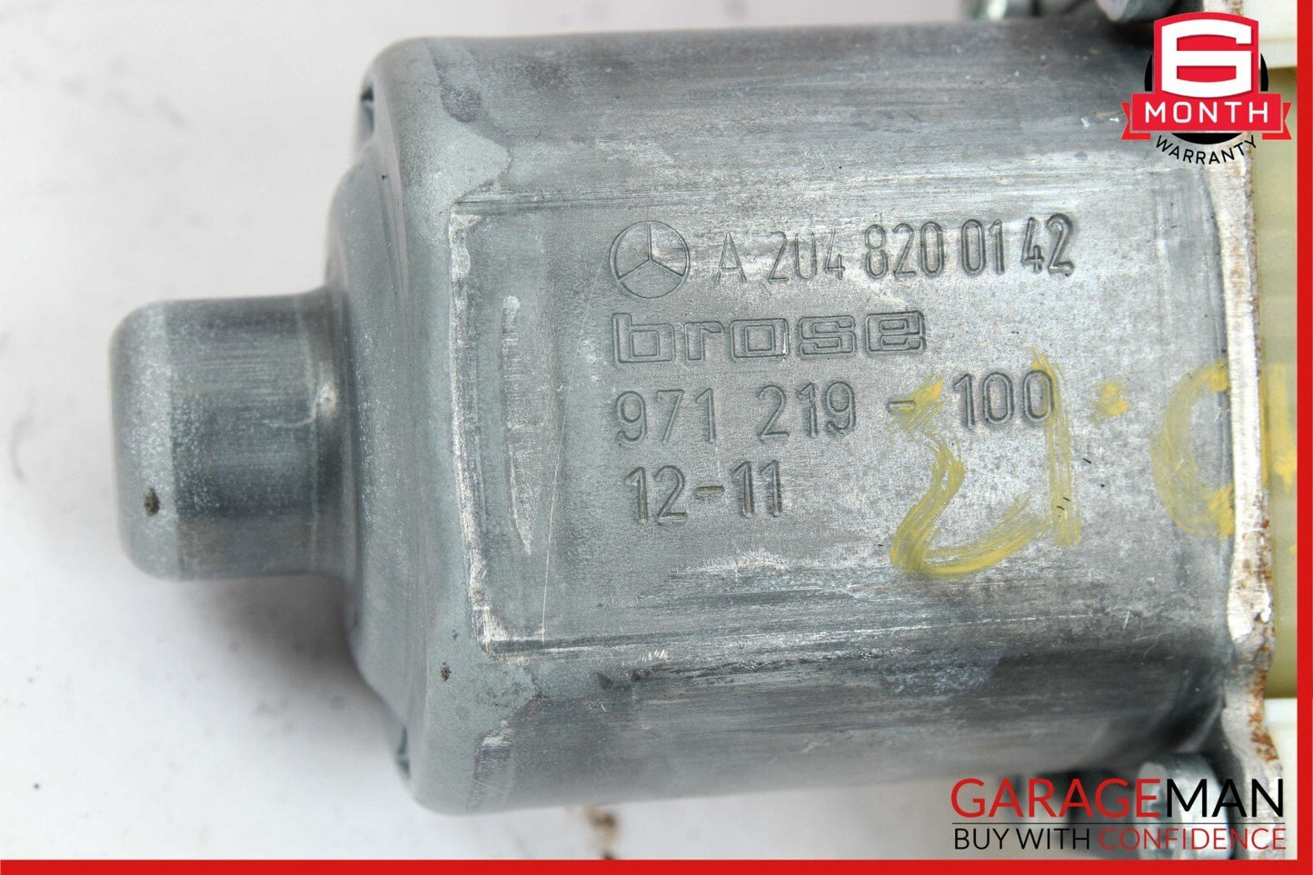 08-15 Mercedes W204 C250 C350 Front Left Door Window Regulator Motor Unit OEM