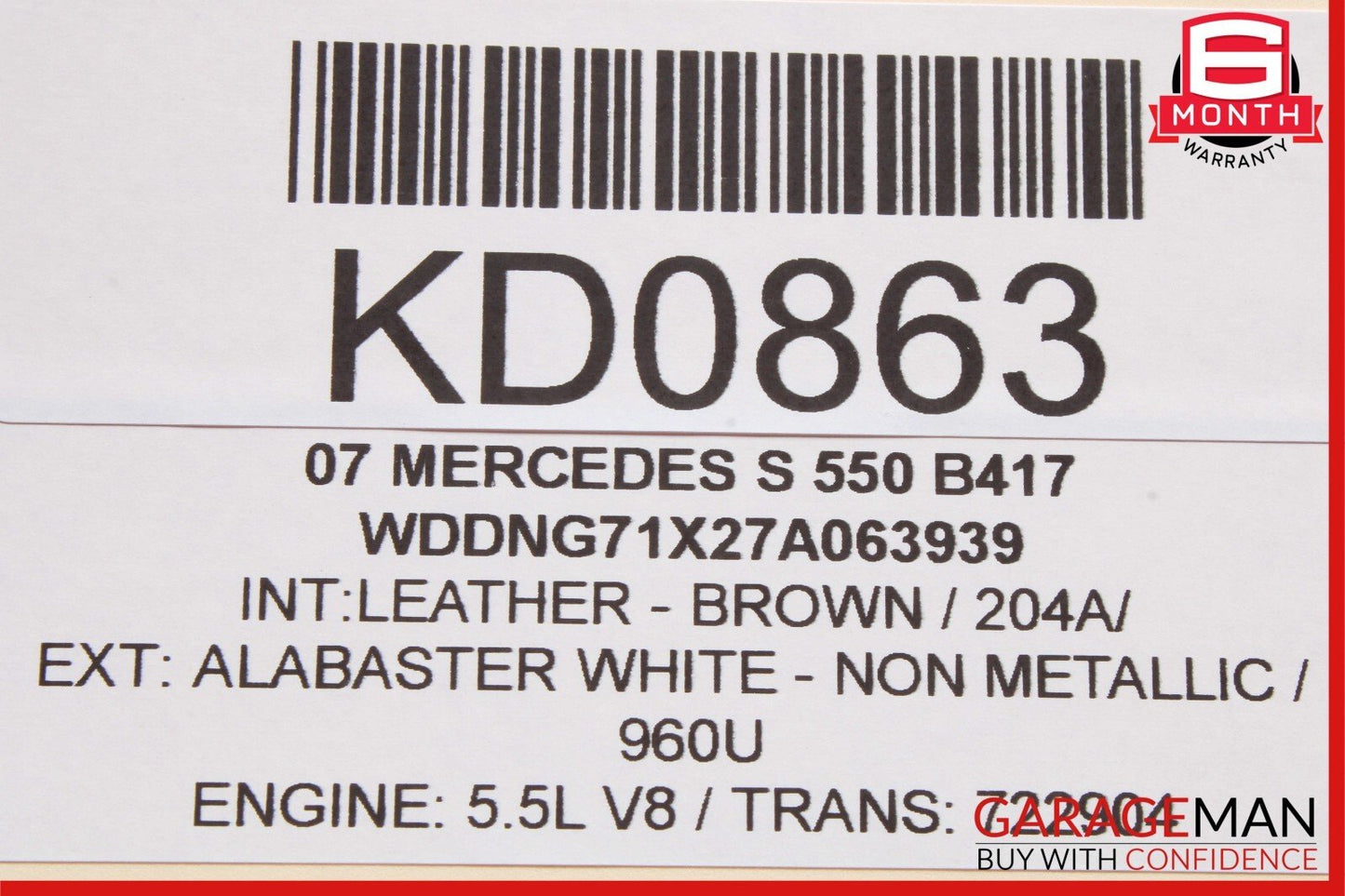 07-14 Mercedes W221 S550 CL550 S450 Front Left Side Dash AC A/C Air Vent Trim