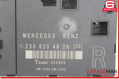 03-12 Mercedes R230 SL500 SL55 SL600 Front Right Side Door Control Module OEM