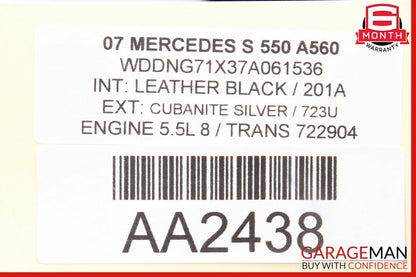 07-13 Mercedes W221 S550 CL550 Front Left Side Dash AC A/C Air Vent Trim Brown