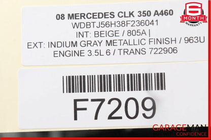 03-09 Mercedes W209 CLK350 Front Right Door Window Regulator Motor OEM