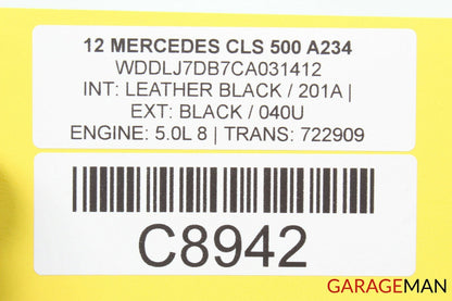 12-14 Mercedes W218 CLS500 Rear Right Passenger Side Door Lock Latch Actuator