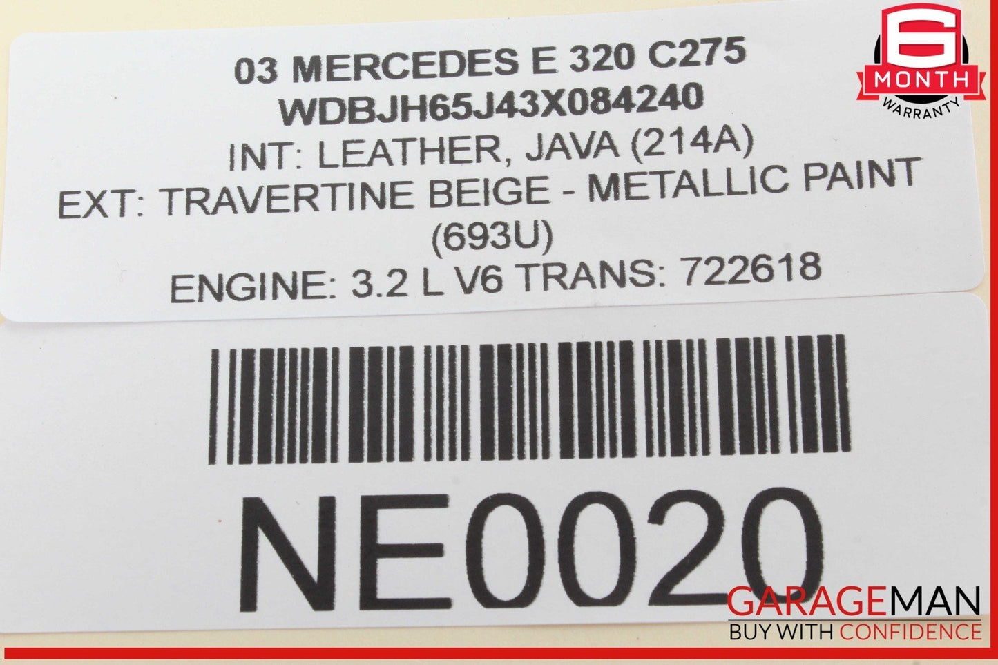 98-02 Mercedes W210 E320 CLK430 Hazard Light Door Lock Switch Control Panel OEM