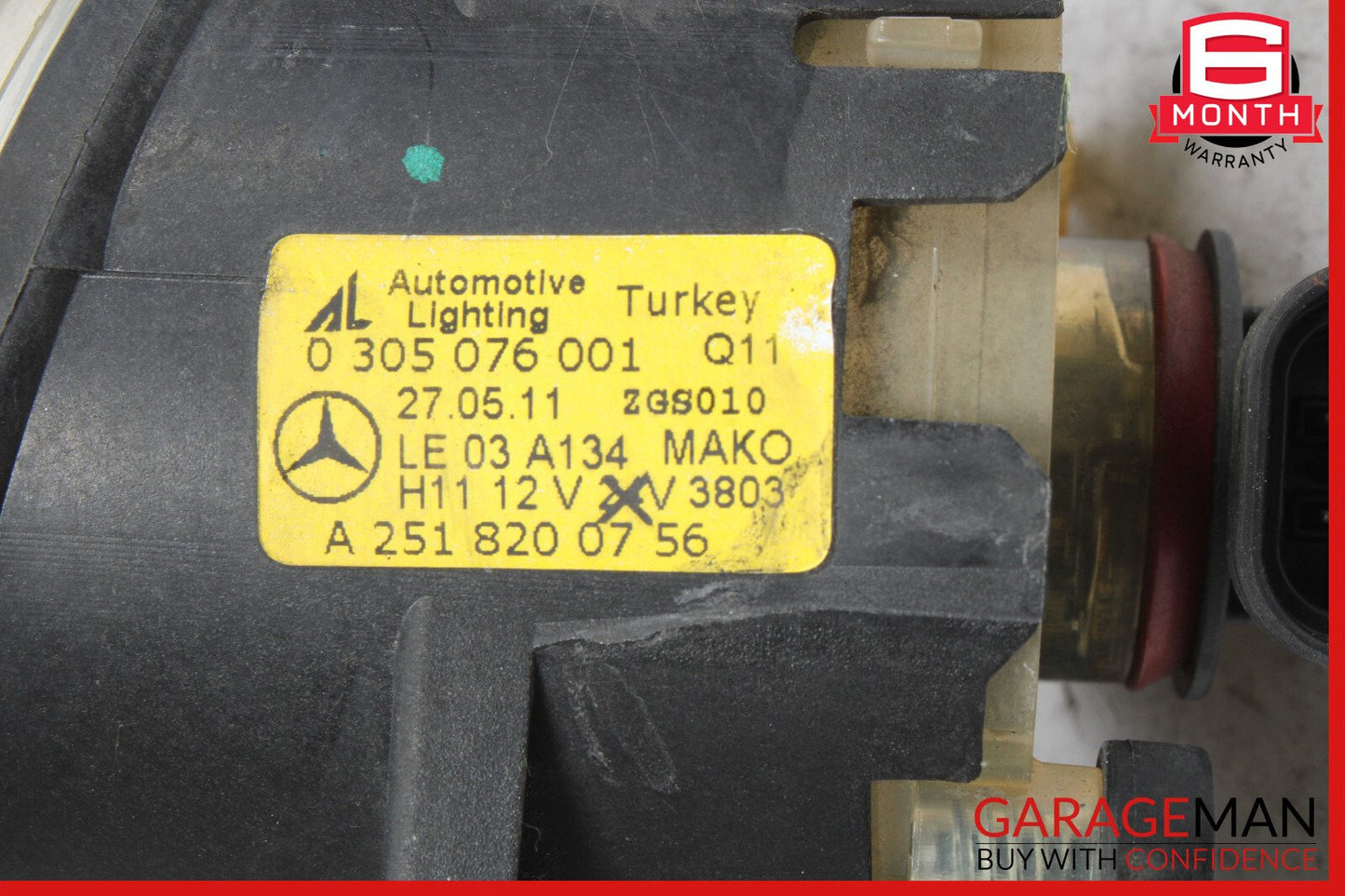 06-12 Mercedes X204 GLK350 Front Left Side Bumper Fog Light Lamp