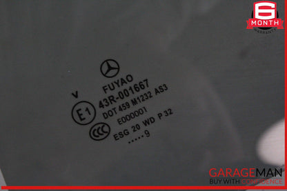 15-20 Mercedes X156 GLA250 GLA45 AMG Rear Left Side Door Window Glass OEM